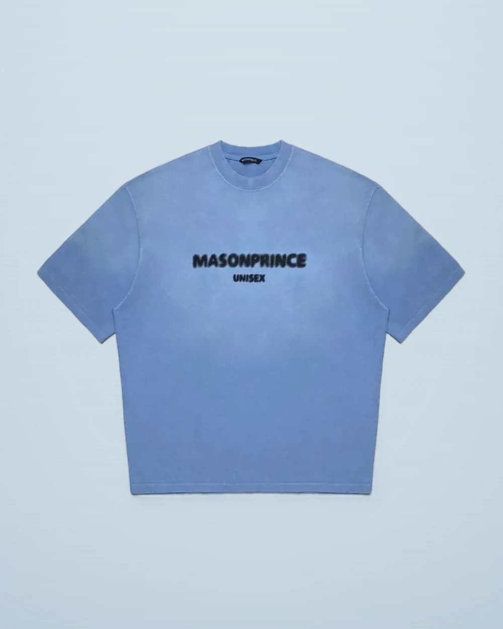 Glacier Blue Blurred Graphic T-Shirt
