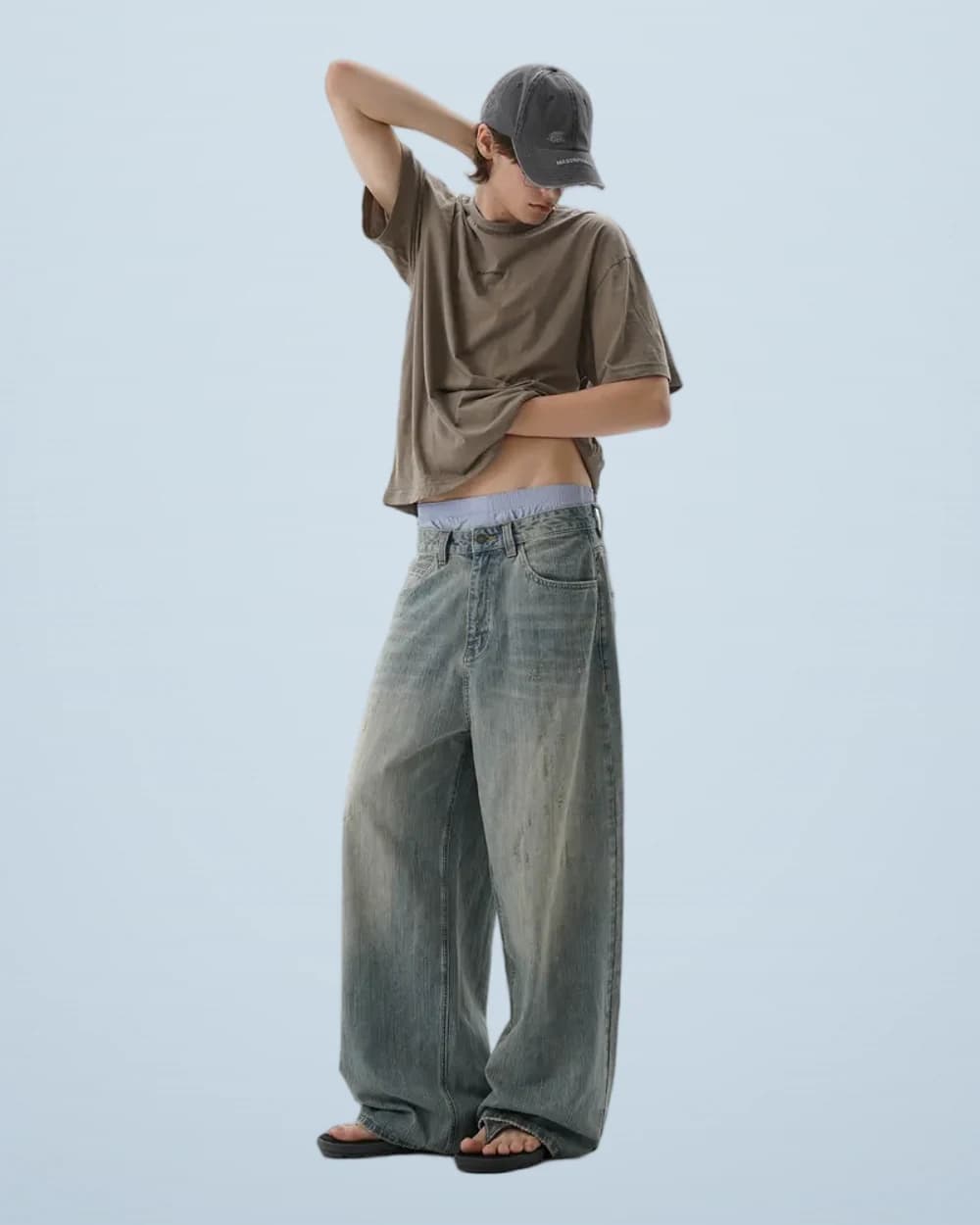 Vintage Slub Denim Pants