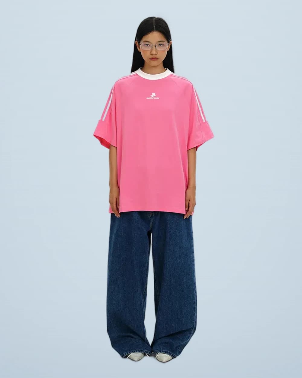 Y2K Vintage Striped Athletic T-Shirt