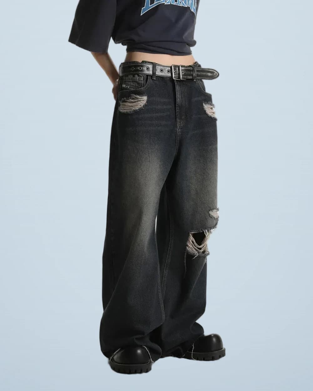 Ripped Denim Jeans