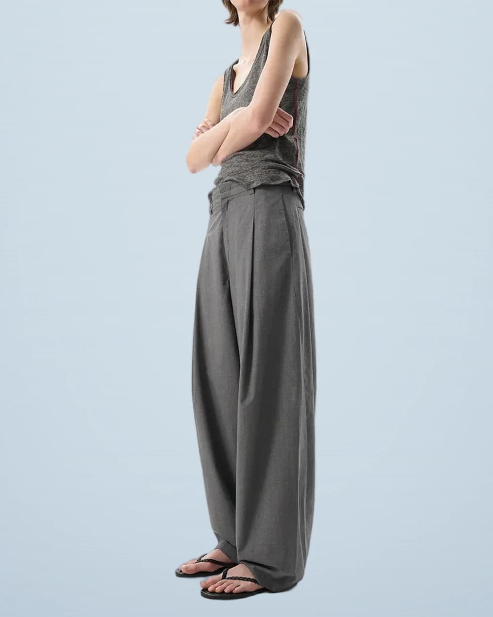 Lightweight Single-Pleat Trousers