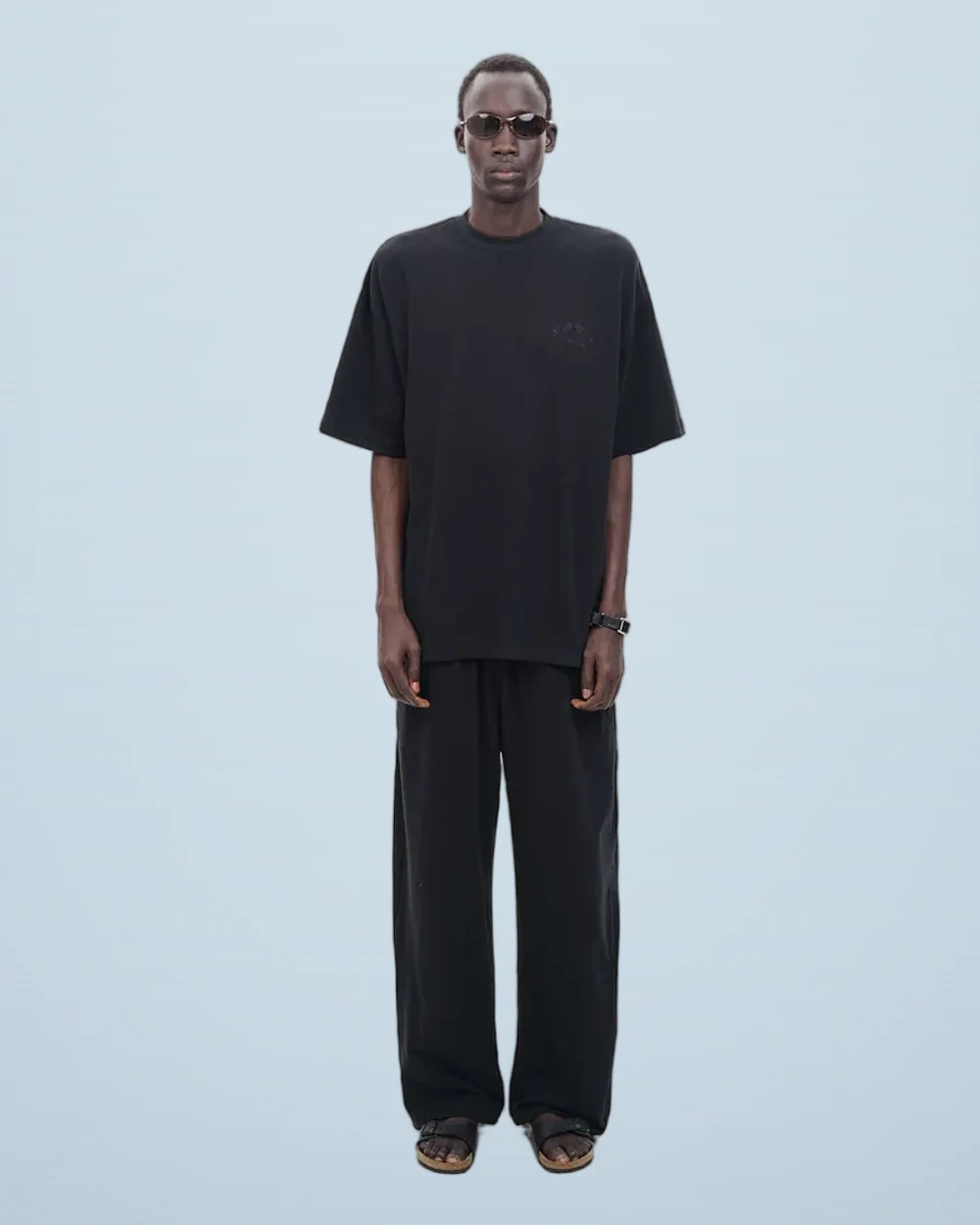 HAUS Series Black Cotton Loungewear Set