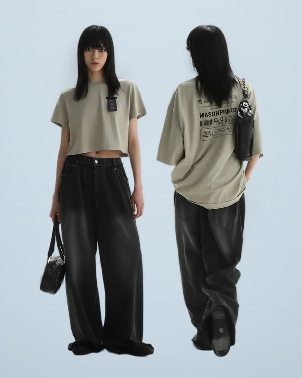 Heavy-Wash Knit T-Shirt