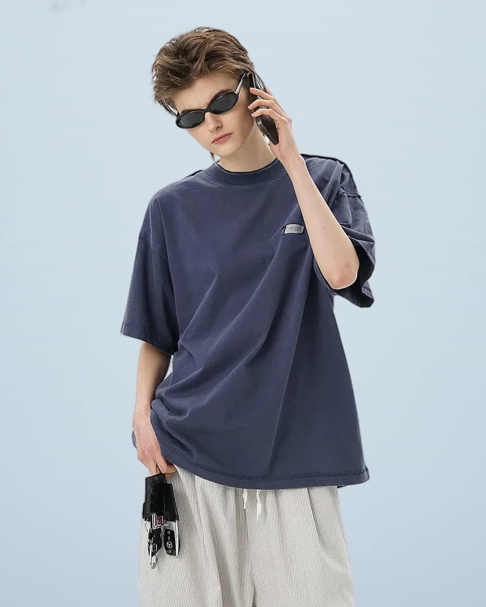 Double-Collar Taped T-Shirt
