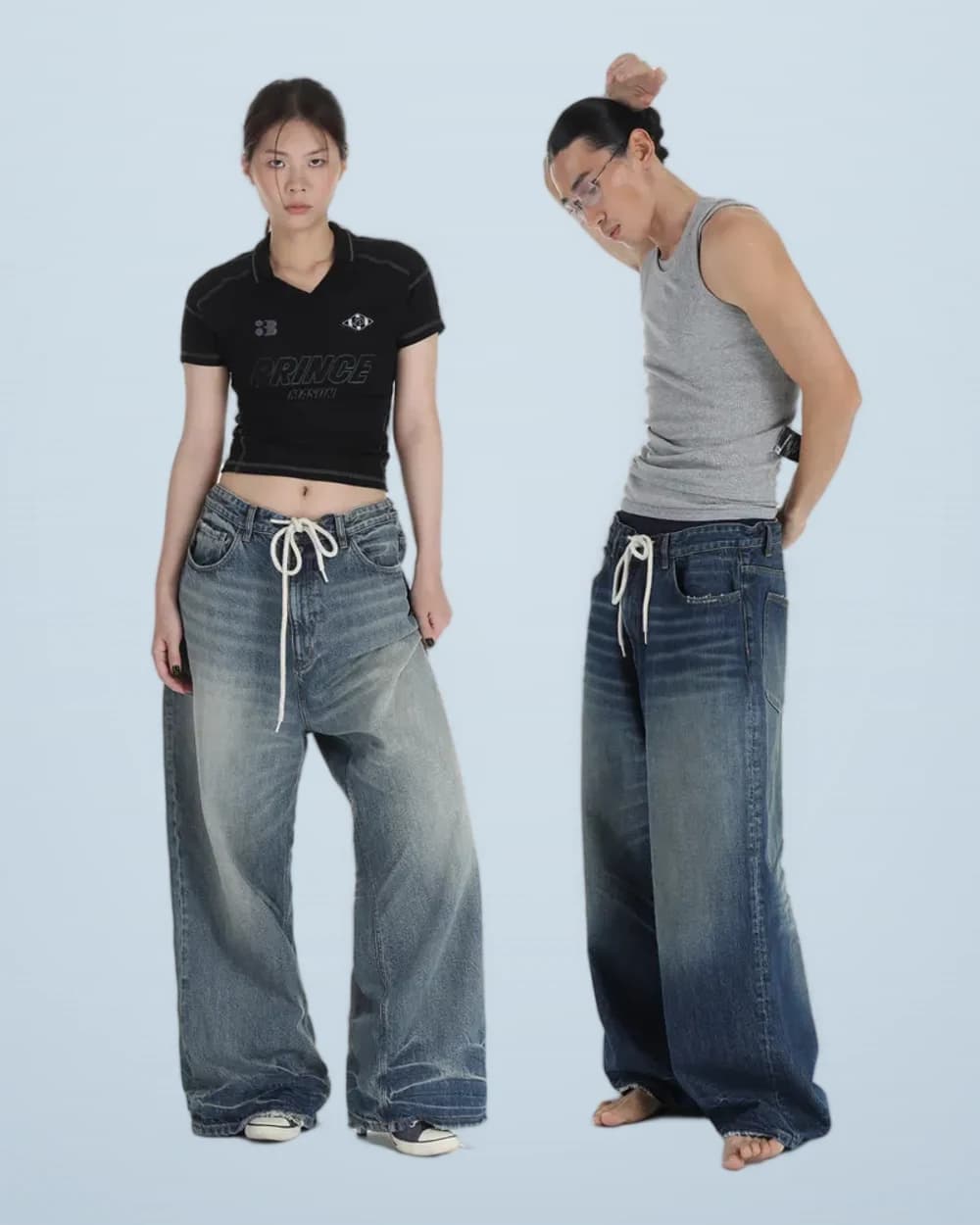 Baggy Denim Pants