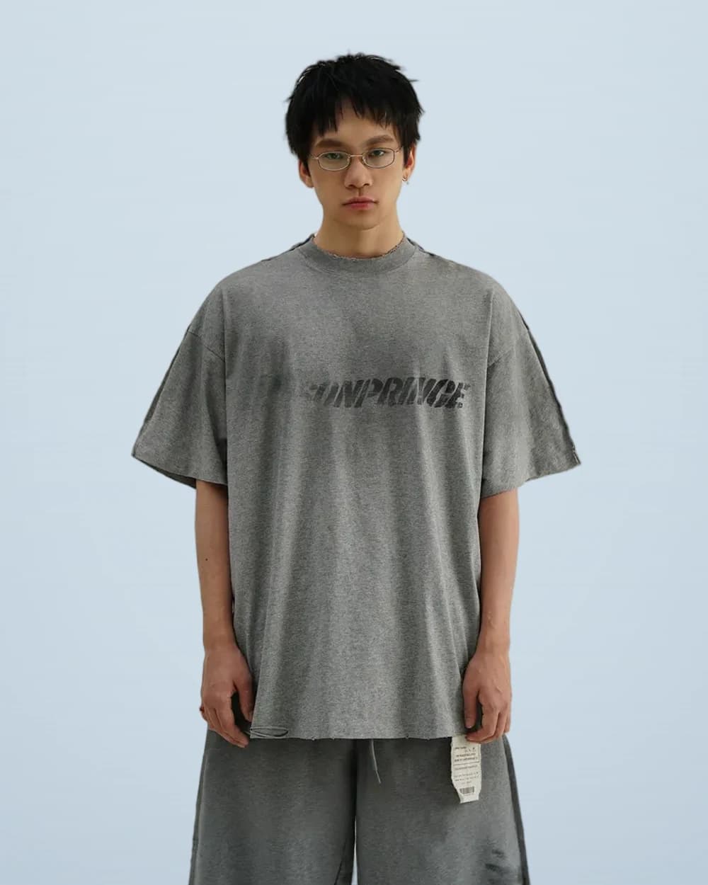 Spray-Paint Graffiti Washed T-Shirt