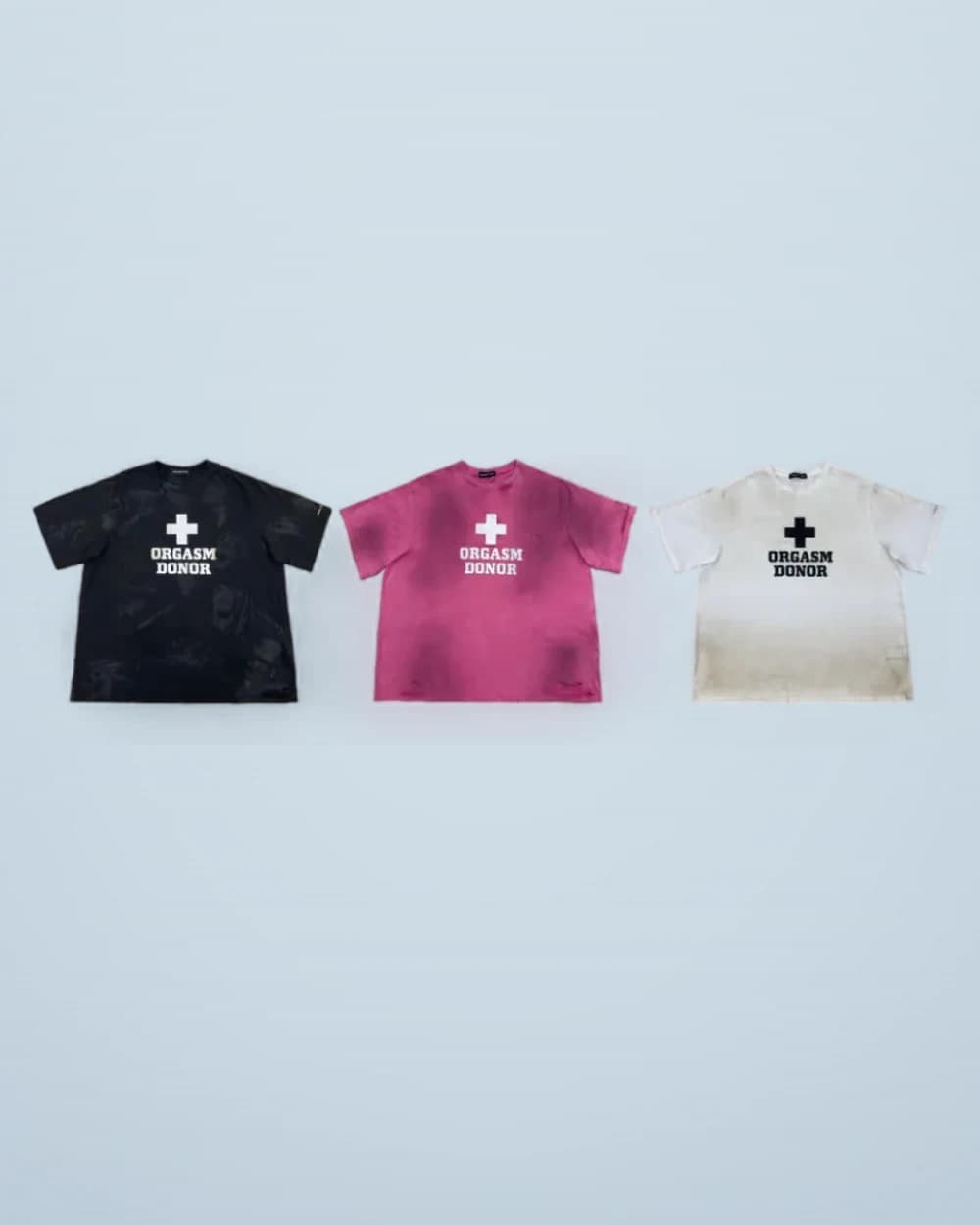 × Project G/R Distressed Mud-Dyed Cross Tee