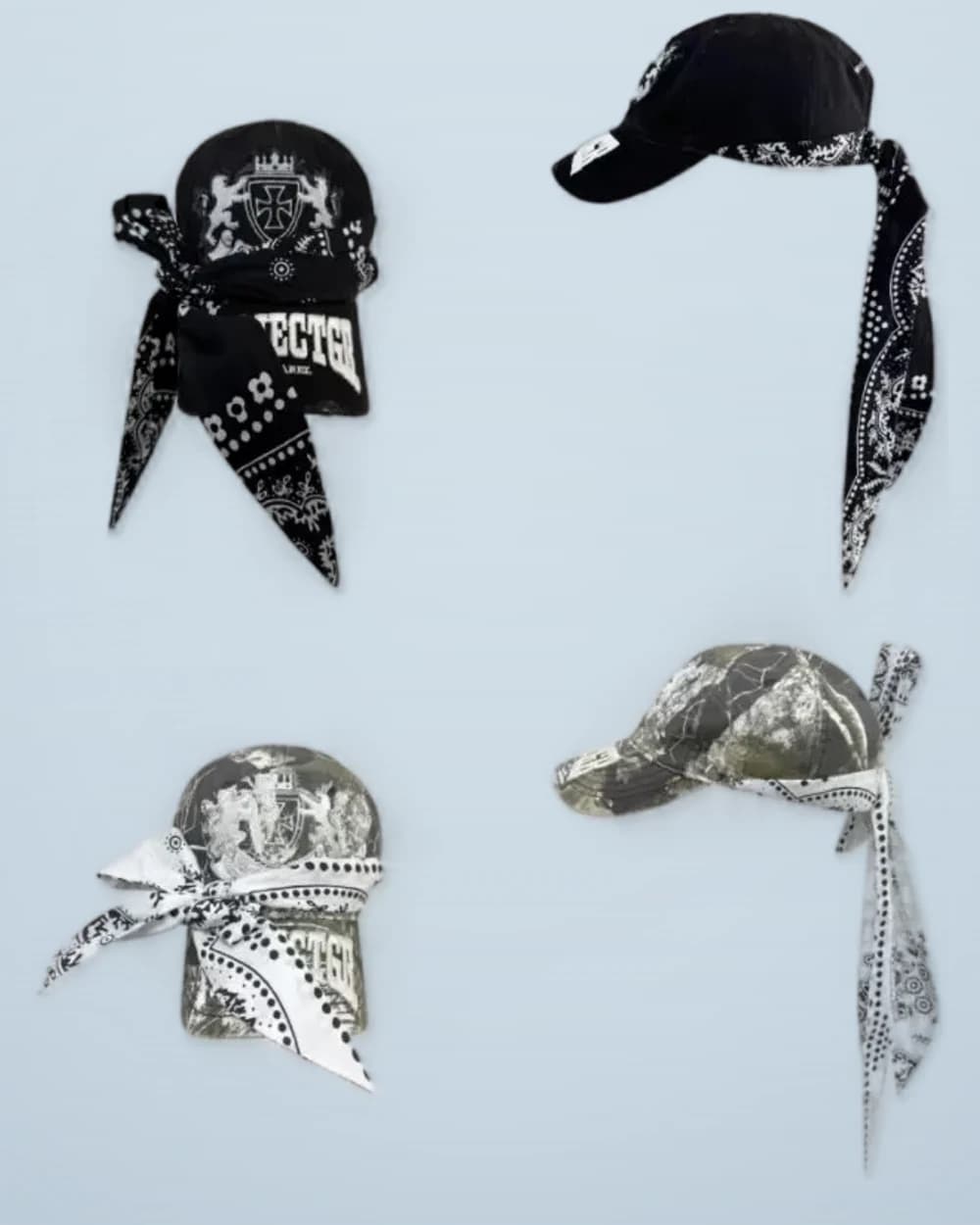 × Grailz 2-in-1 Bandana Embroidered Camo Cap