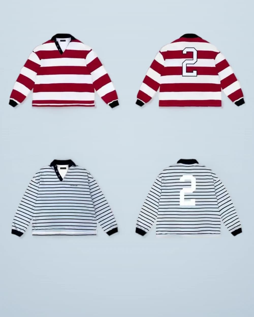 × Project G/R Oversized Striped Polo