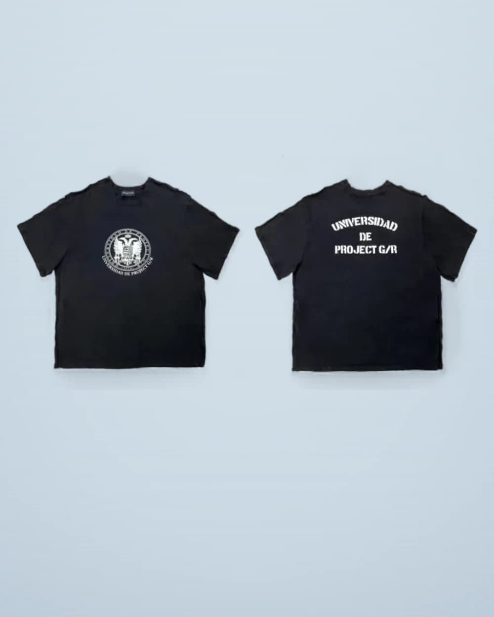 × Project G/R Distressed Double-Headed Bird Print Tee