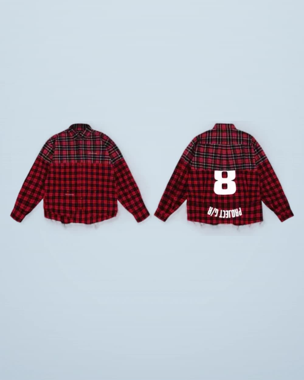 × Grailz Flannel Patchwork Plaid Shirt Jacket