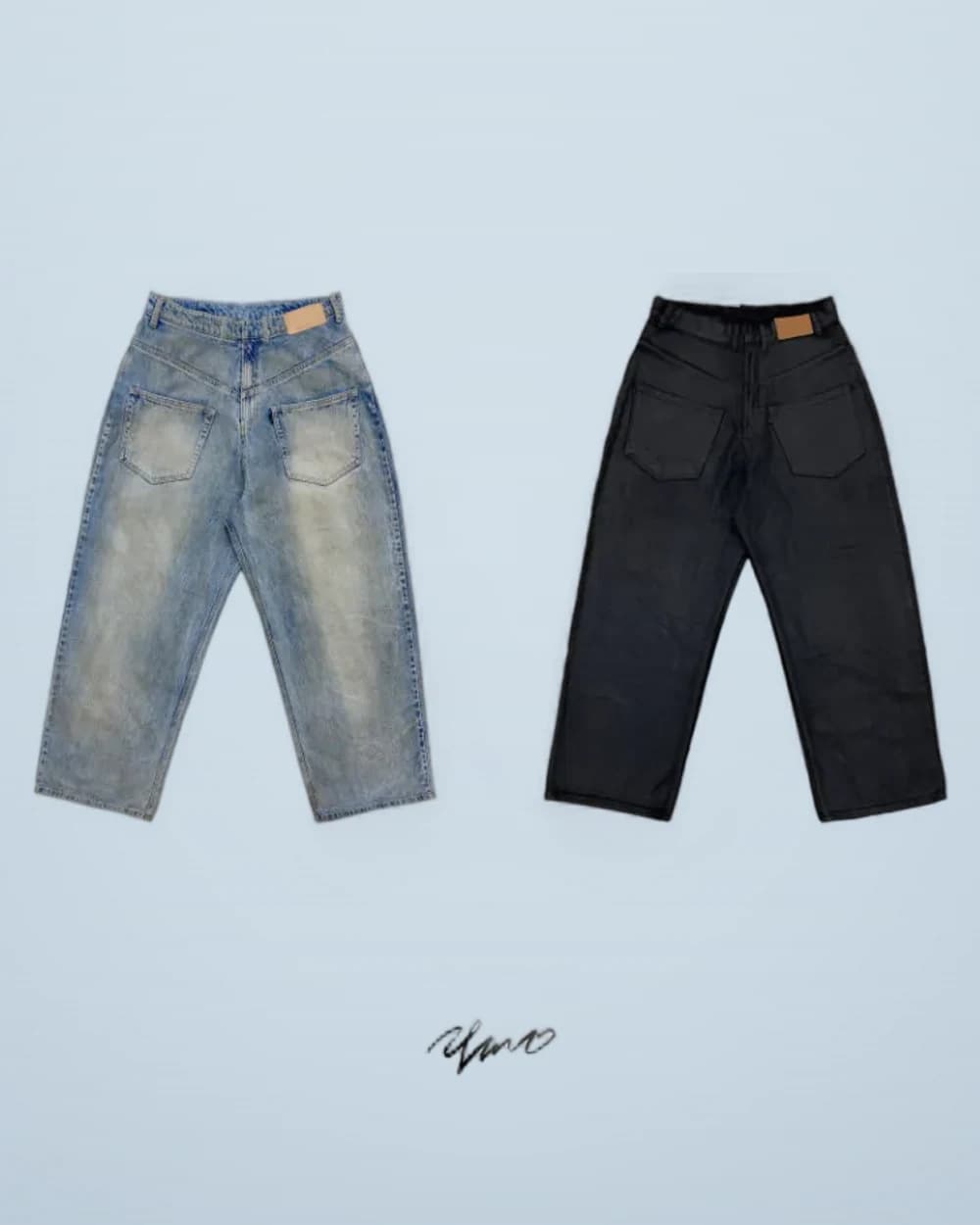 × Project G/R Reversed Oversized Waxed Denim