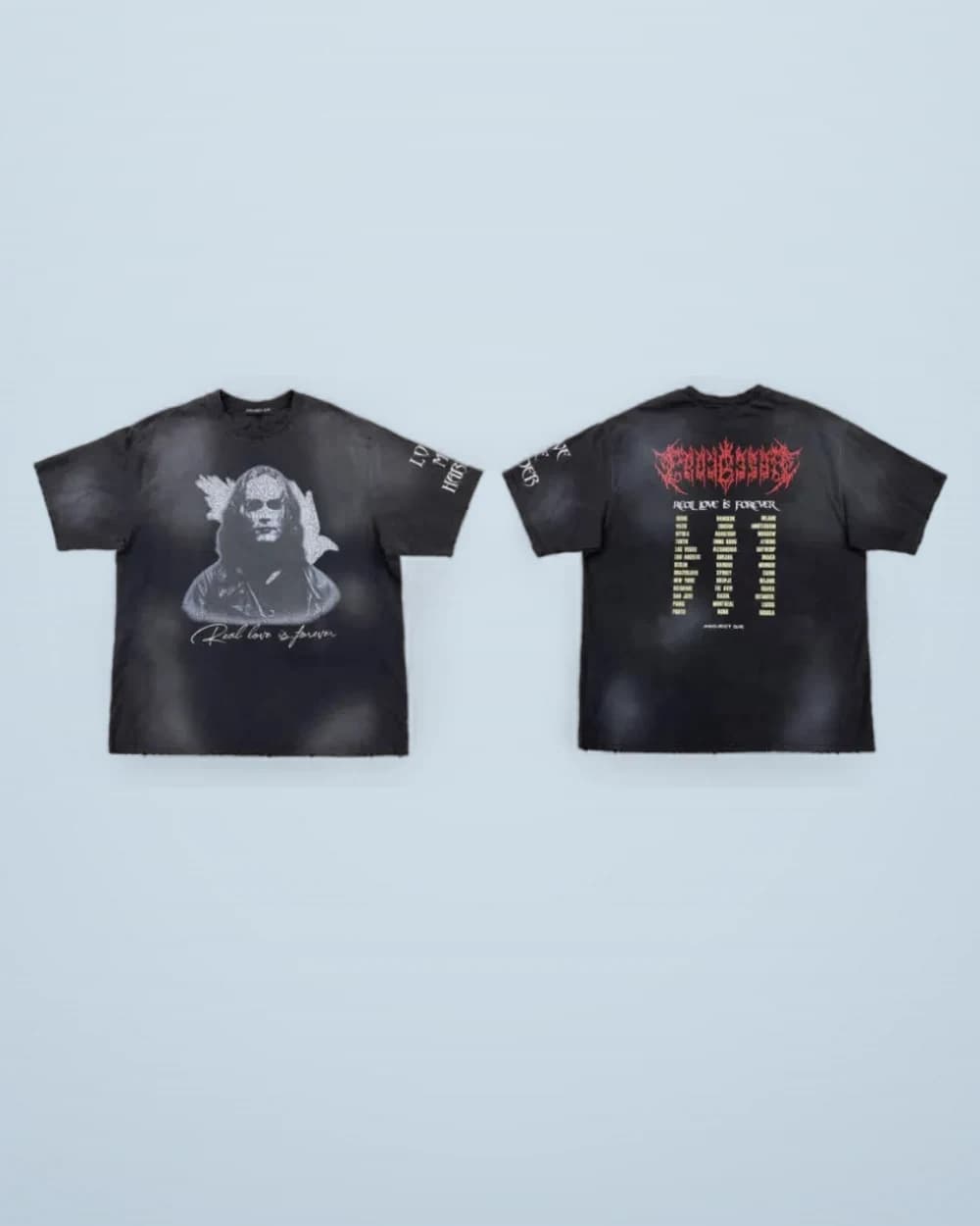 × Project G/R Distressed Crow Portrait Tee