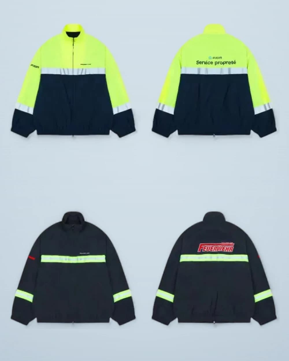 × Grailz Patchwork Reflective Nylon Track Jacket