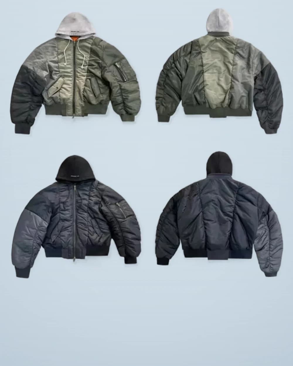 × Grailz Deconstructed Hooded Bomber Jacket