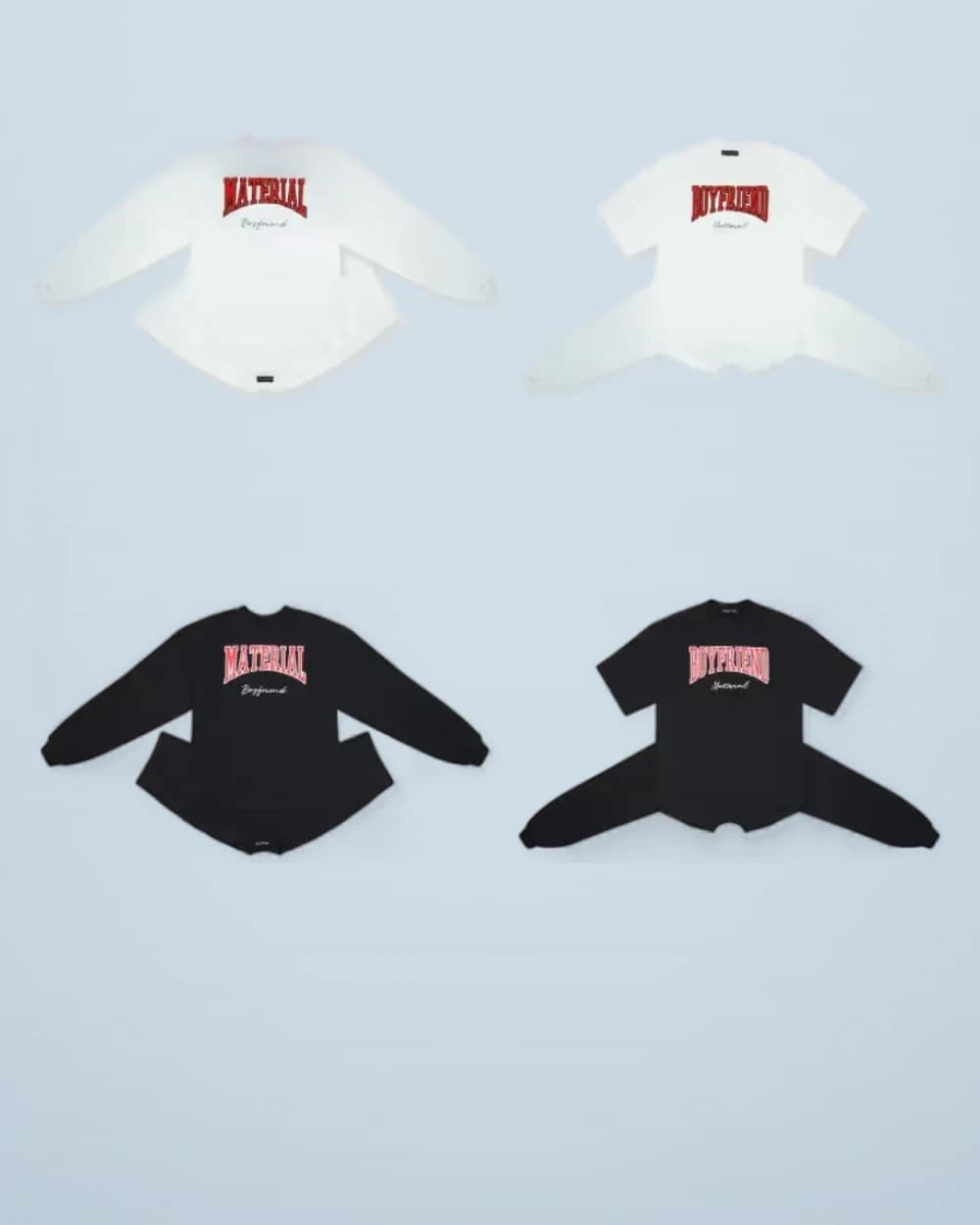 × Grailz Reversible Layered Embroidered Long-Sleeve Tee