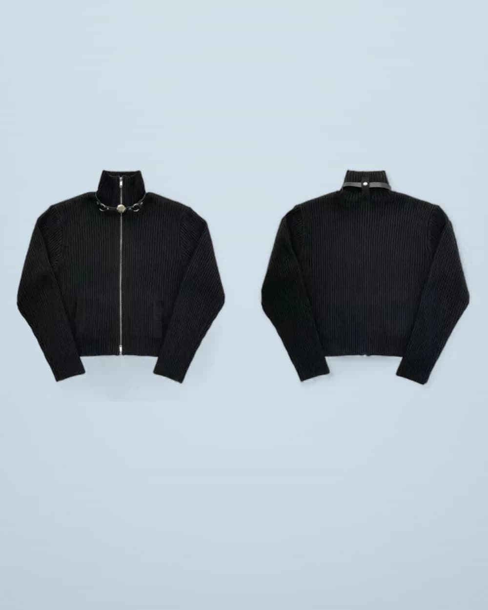 × Grailz Ball-Chain Cropped Knit Cardigan