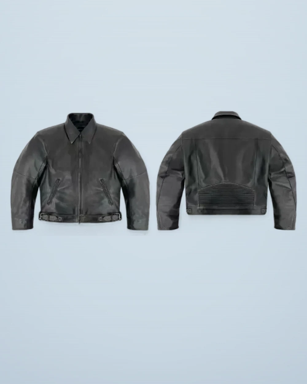 × Grailz Full Leather Padded Moto Jacket