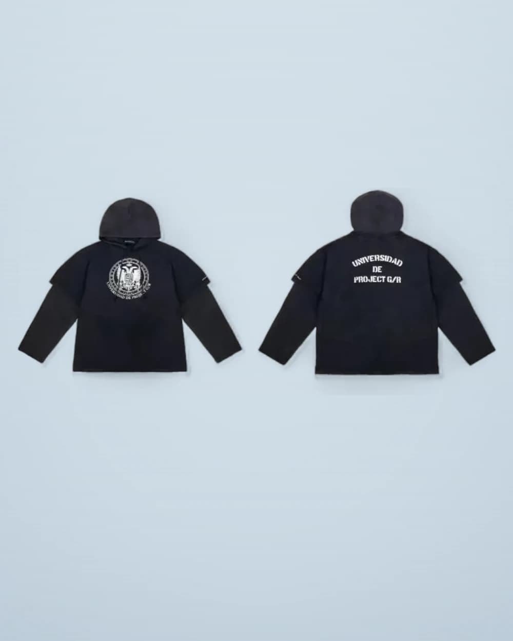 × Grailz Washed Double-Headed Bird Layered Tee