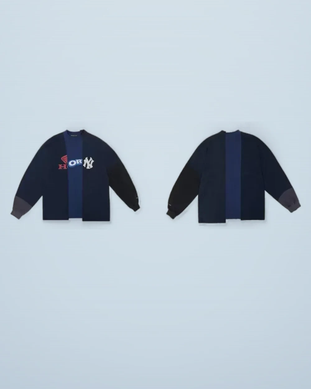 × Grailz Patchwork Distressed Long-Sleeve Tee