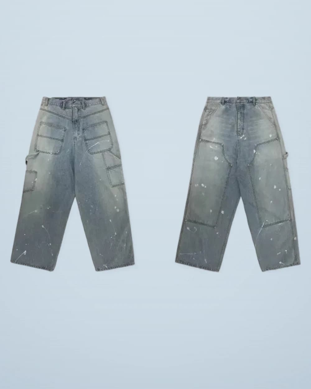 × Grailz Splatter Washed Logger Jeans