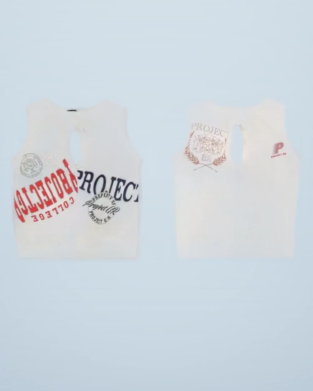 × Grailz Five-Collar Patchwork Distressed Vest Sweatshirt