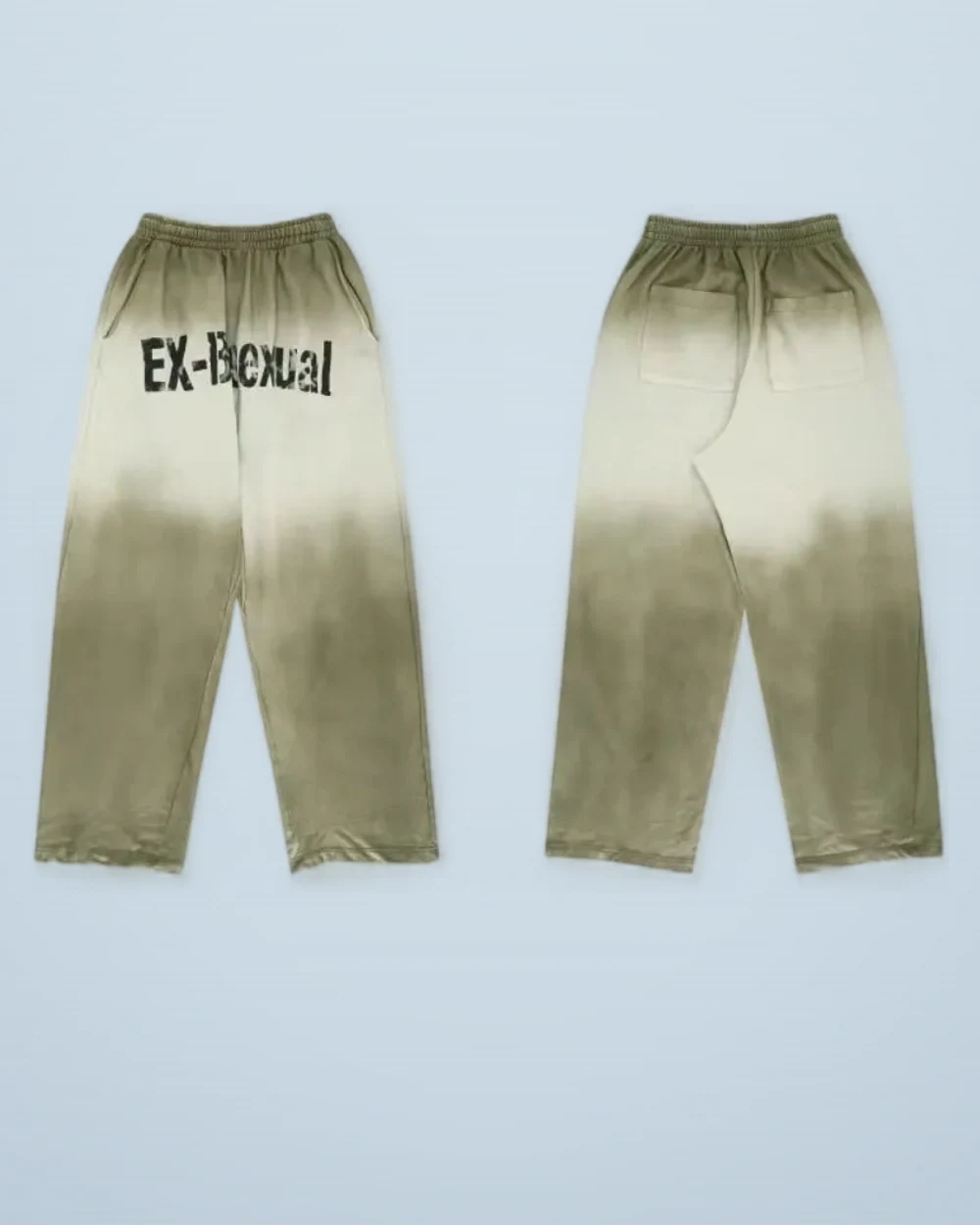 × Grailz Gradient Faded Slogan Cotton Sweatpants