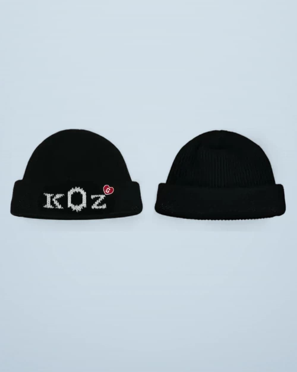 × Zico Embroidered Heart Knit Beanie