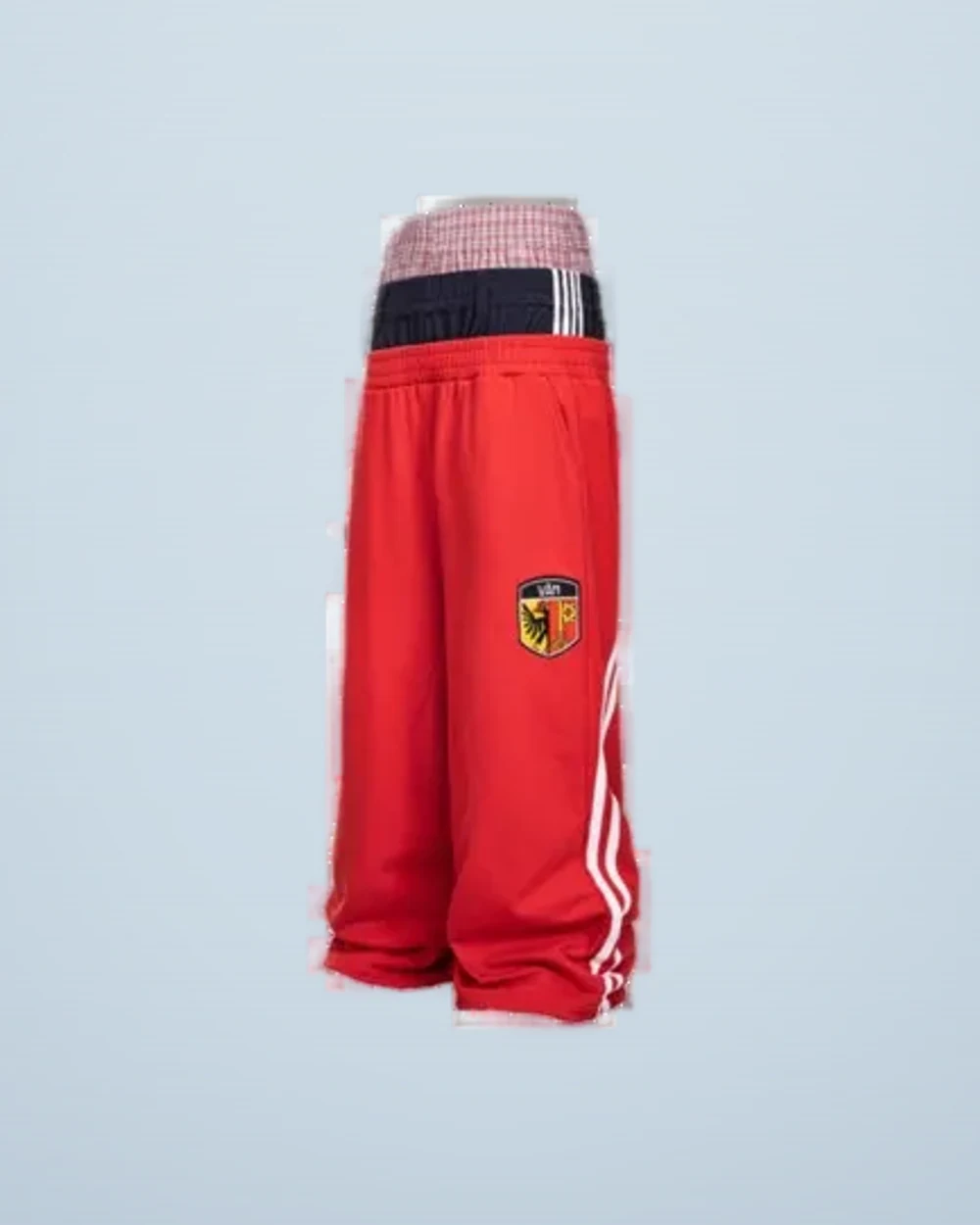 West Coast Three-Waistband Patchwork Cotton Sweatpants