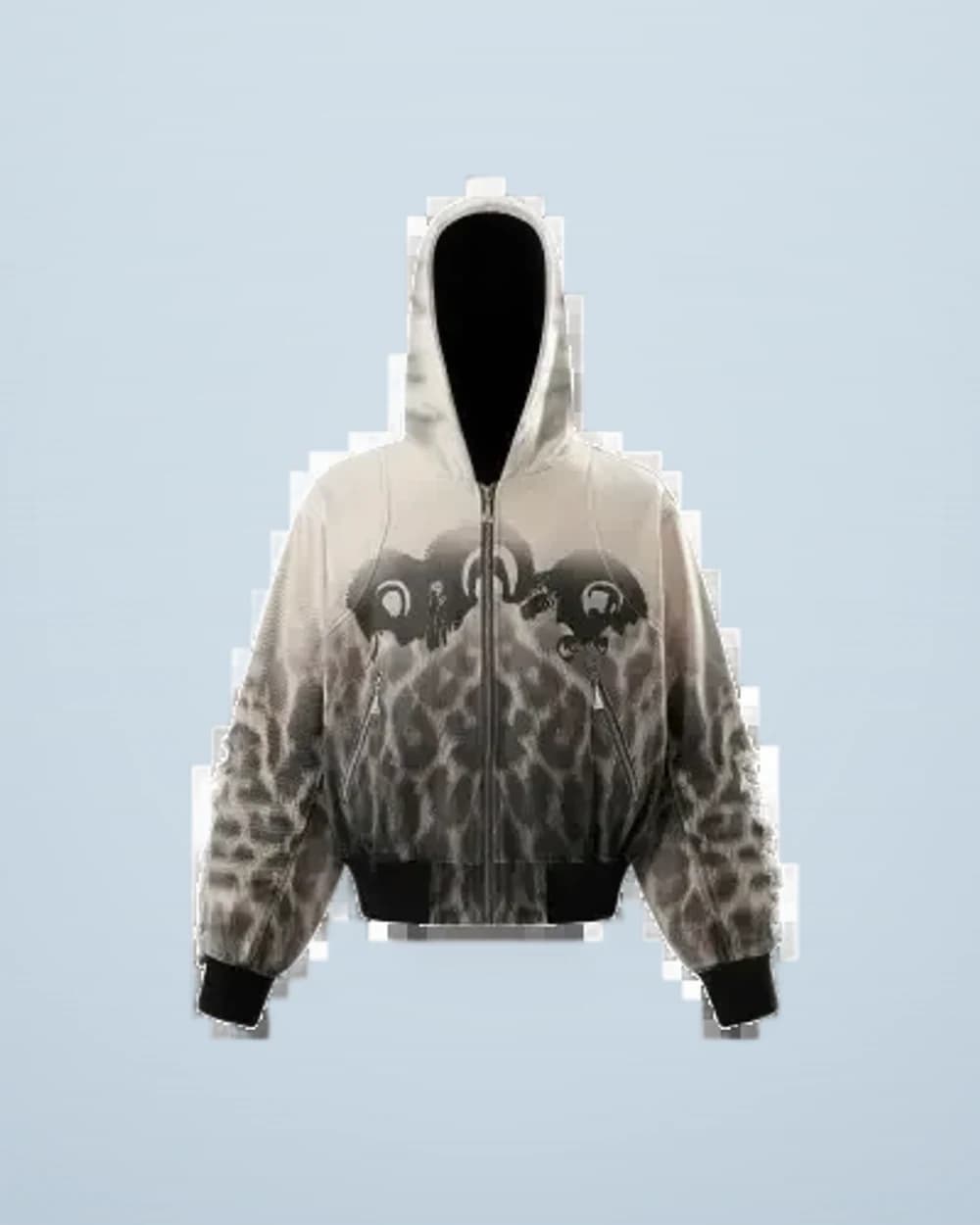 Muslim Fur-Print Patchwork Jacket