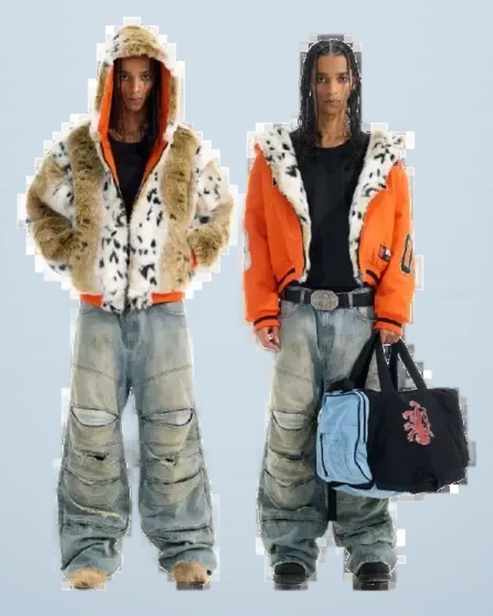 Exitmode Reversible Tiger Fleece Jacket