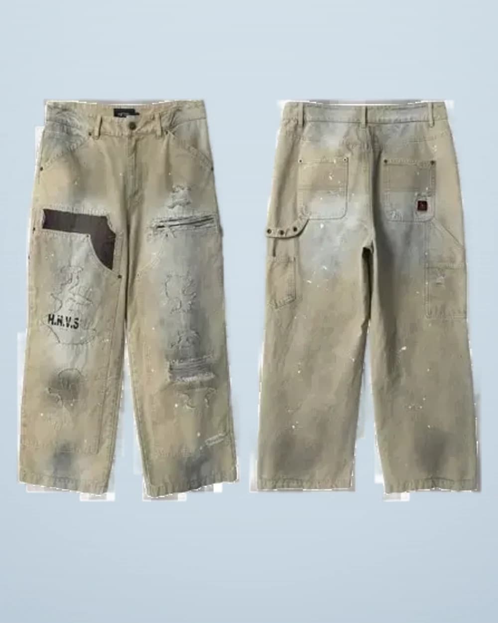 Dirty-Dyed Destroyed Denim