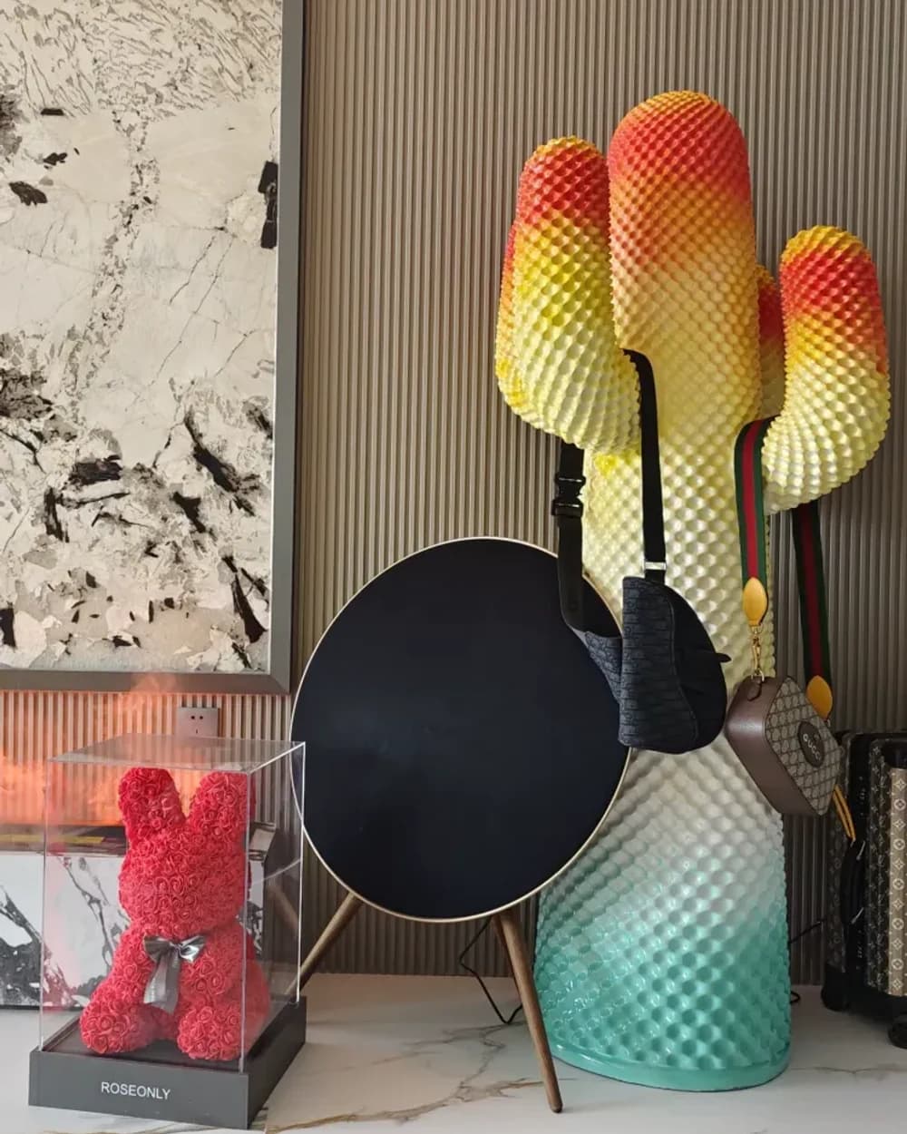 Giant Cactus Floor-Standing Coat Rack