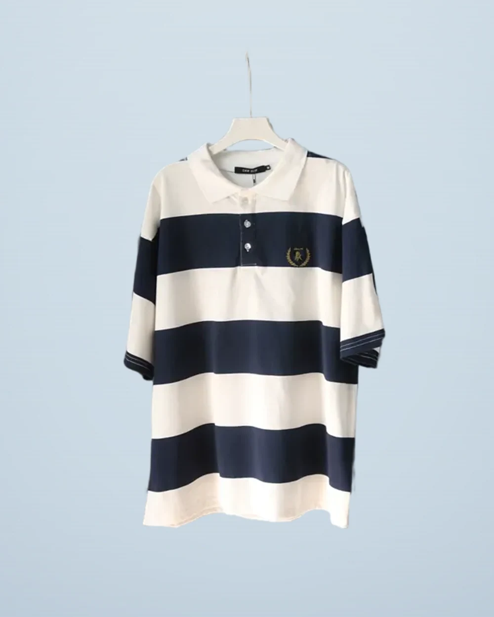 Striped Cotton Polo Shirt