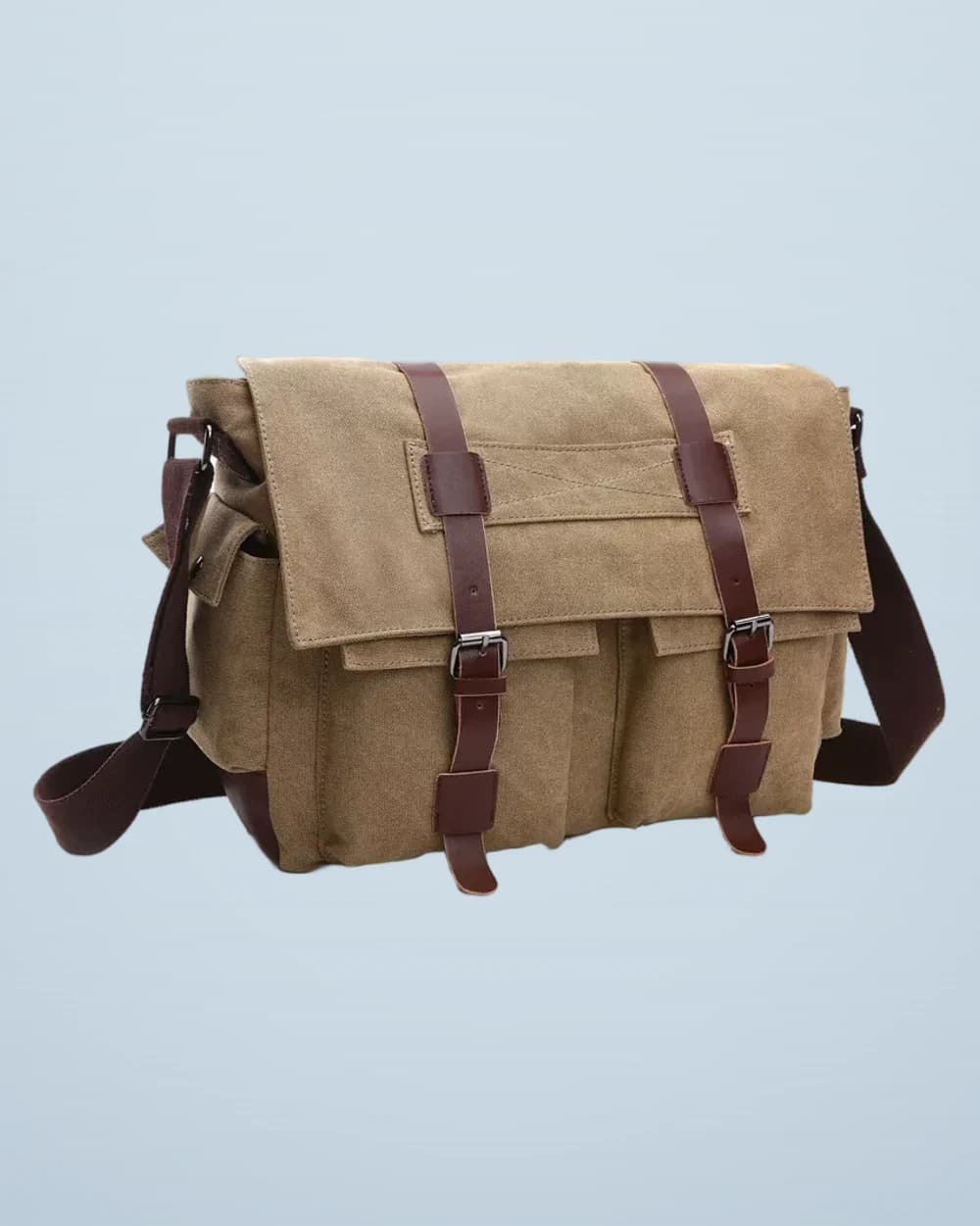 Retro Canvas Crossbody Messenger Bag