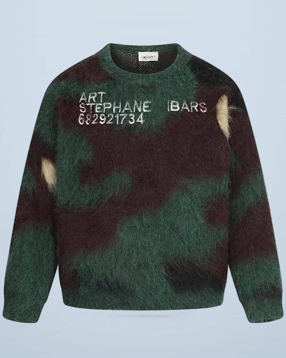 Mohair Brushed Camo Sweater