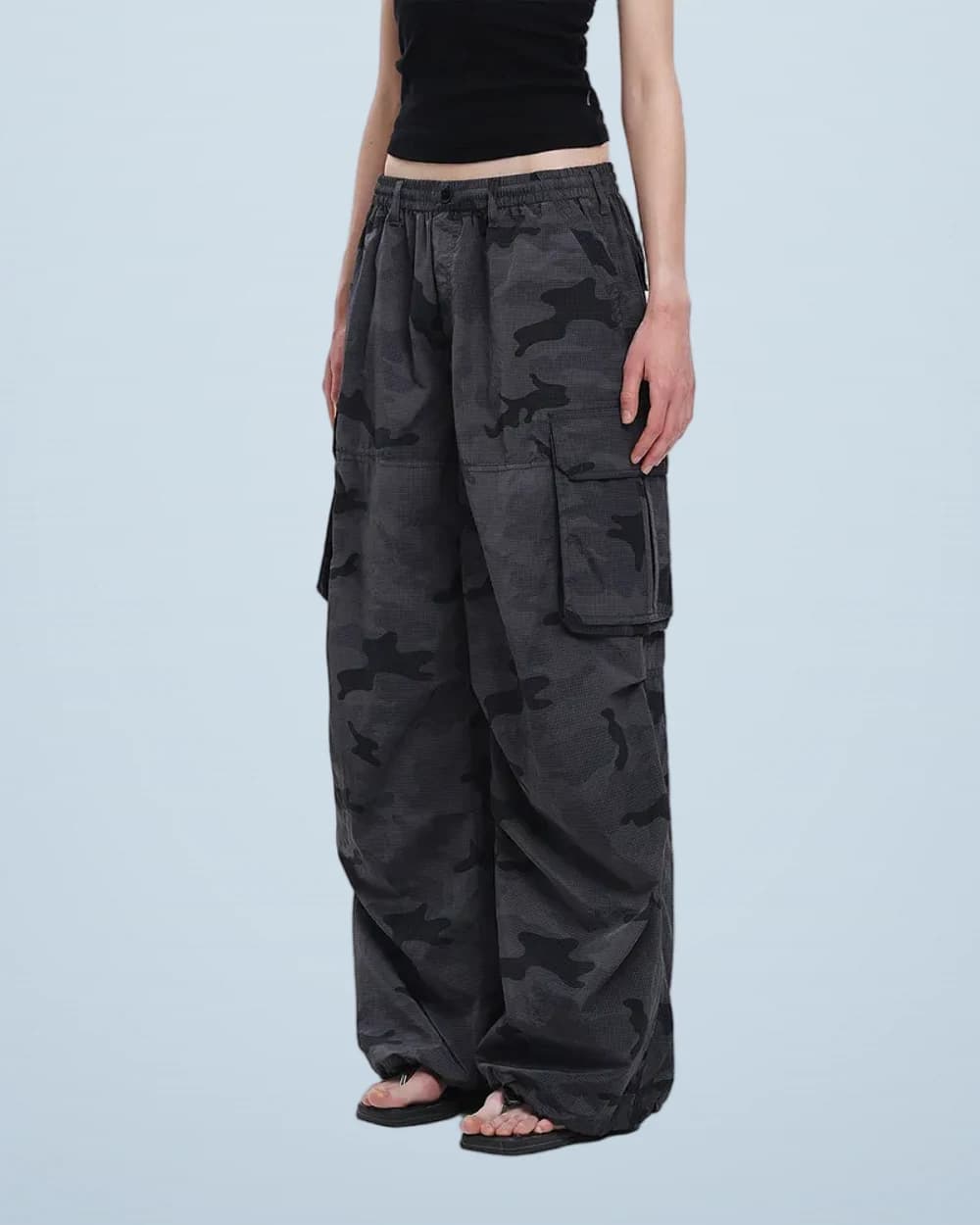 Lightweight Camo Parachute Pants